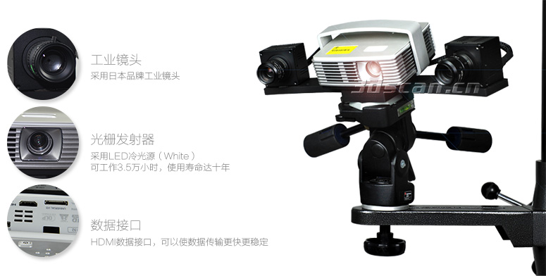 华朗最畅销产品 HL-3DX | 工业级三维扫描仪 扫描范围30~1500mm  精度 0.015mm - 深圳市华朗三维_杨鸿 - holon_yh的博客