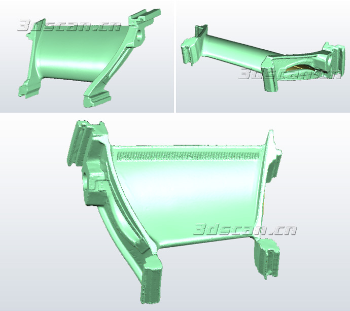 涡轮叶片扫描点云图