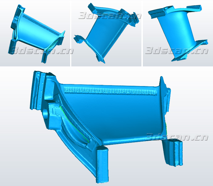 涡轮叶片扫描STL图