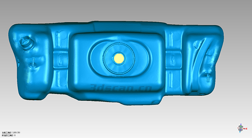 华朗三维扫描仪-奔驰汽车燃油箱STL数据图