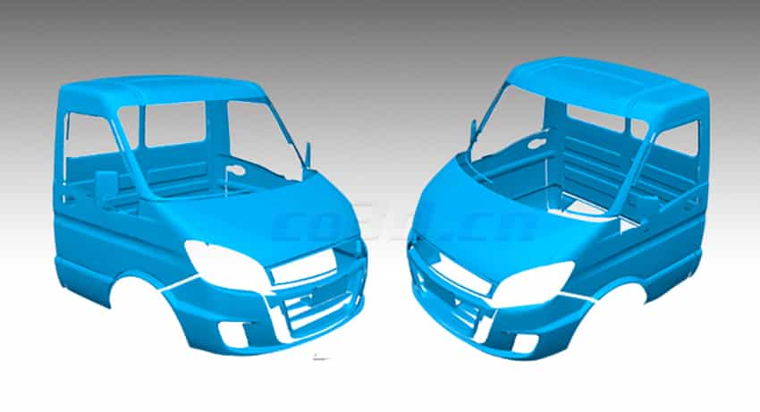 华朗三维扫描仪-依维柯车头STL数据