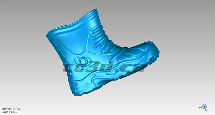 3D scanning of shoes