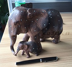 3D scanning scheme of elephant woodcarving