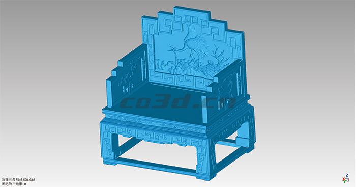 3D scan of mahogany furniture