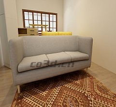 3D scanning case of large sofa