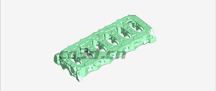 3D inspection of engine chassis