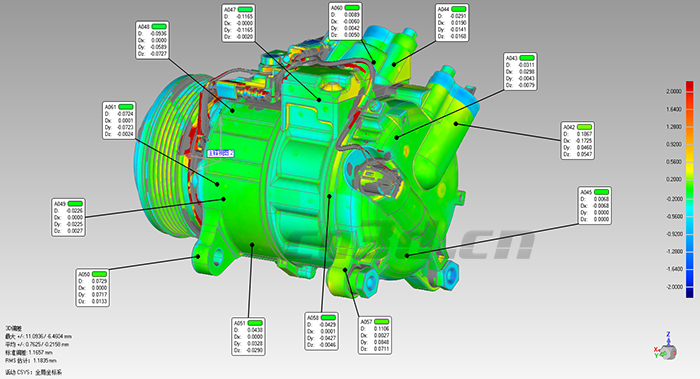 宝马压缩机三维扫描
