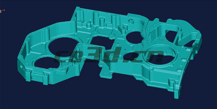 3D inspection of automobile cylinder head