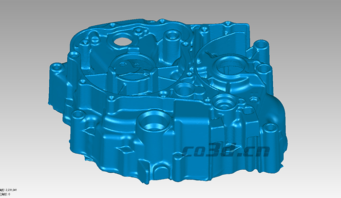 Motorcycle engine three-dimensional inspection