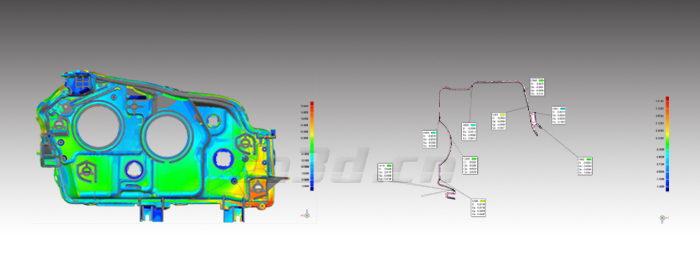 汽车前照灯外壳三维检测