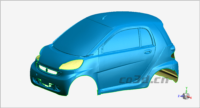 奔驰汽车逆向三维扫描