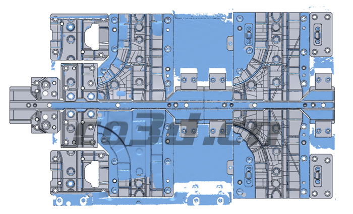 Three dimensional inspection of automobile mould