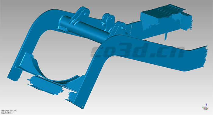 Three-dimensional reverse design of blast furnace chute