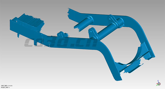 Three-dimensional reverse design of blast furnace chute