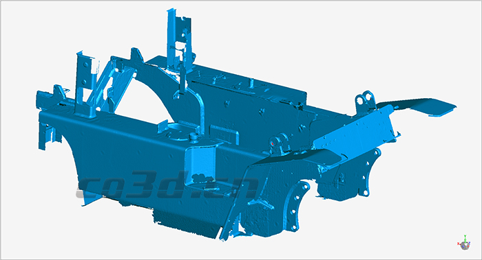 杭叉车身铸件三维扫描