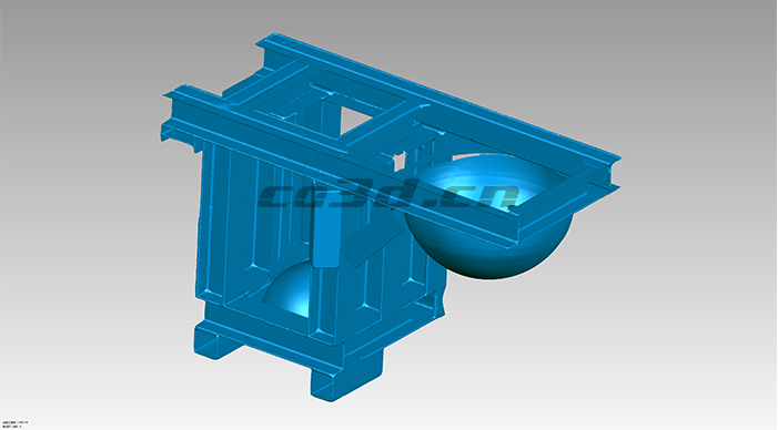 Reverse detection of 3D scanning of mold