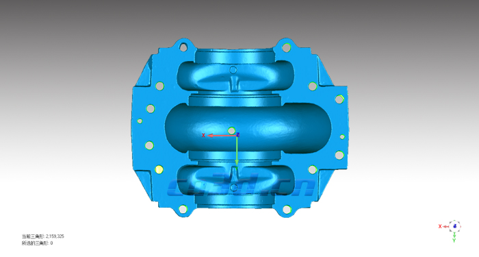 泵盖三维扫描