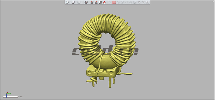 Coil 3D scanning