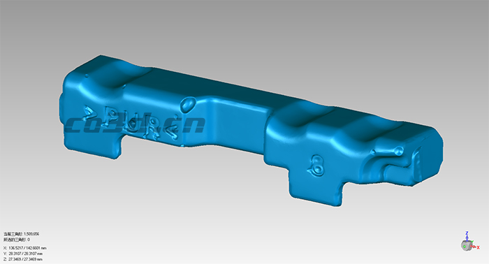 3D scanning of foamed film